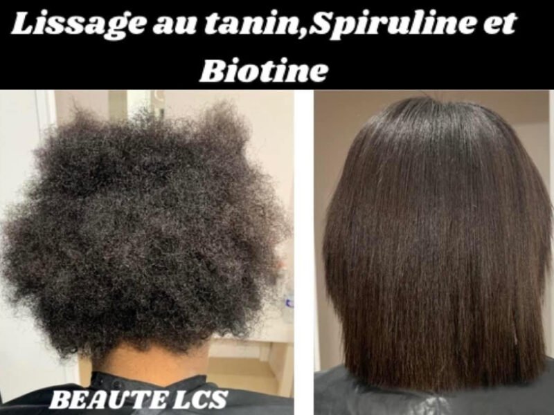 Lissage au tanin, Spiruline et Biotine