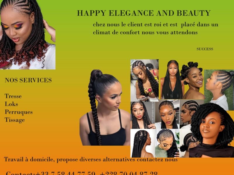 Coiffure afro avec et sans rajouts, cheveux naturels ou défrisés pour femme, homme et enfant