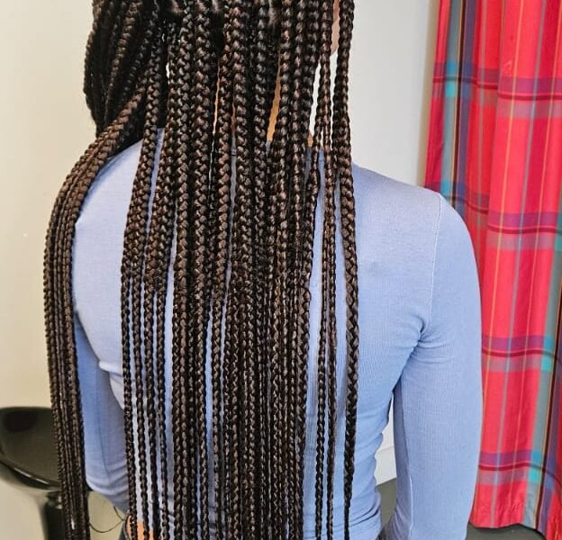 Knotless Braids long moyen