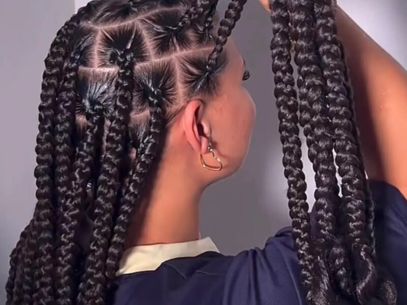 Promo Knotless Mi-large longueur mi-dos